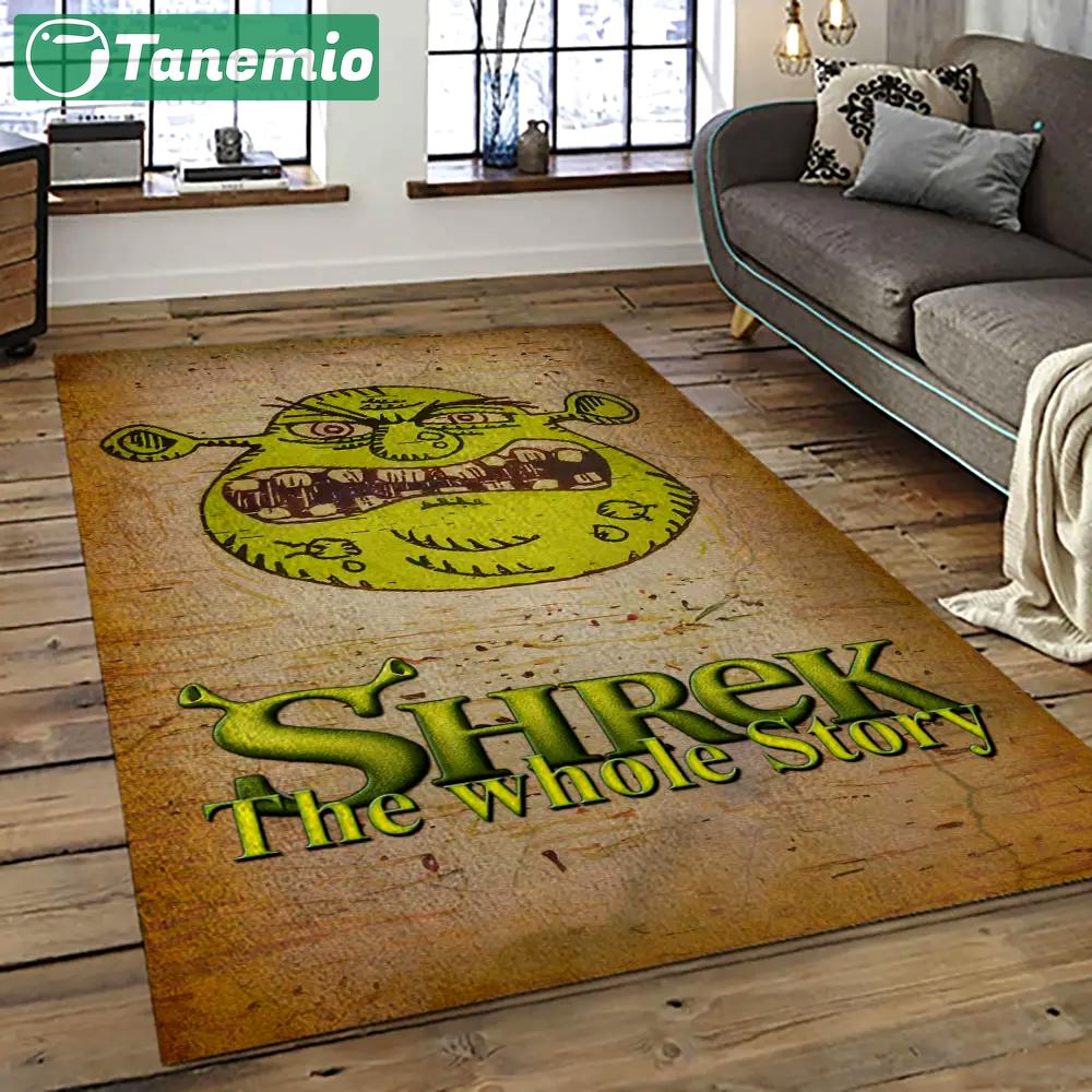 Shrek cartoon characters carpet area rug home decor gift best present for friends sk23 Rectangle Rug