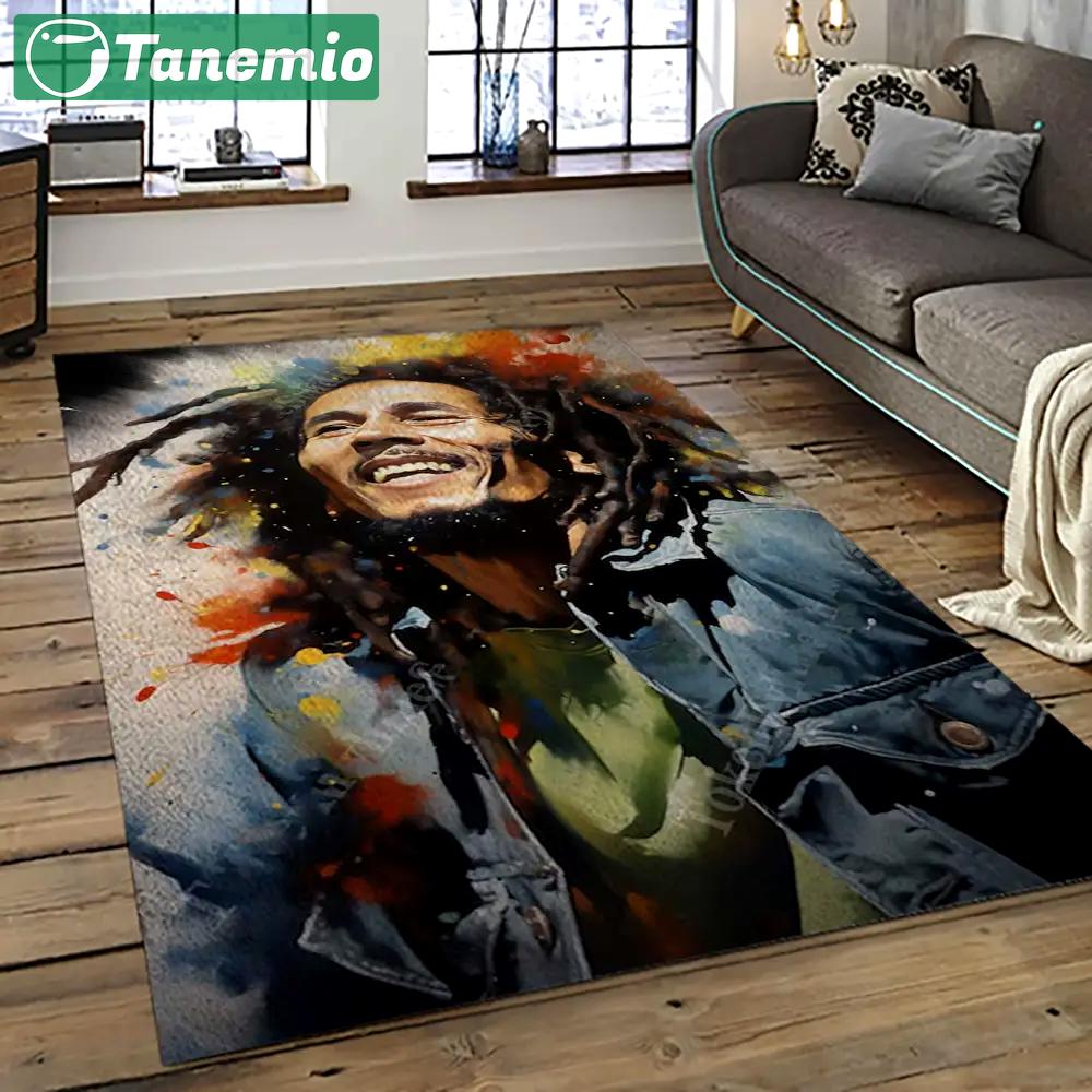 Singer bob marley music carpet rectangle area rug for living room bedroom decor bm31 Rectangle Rug