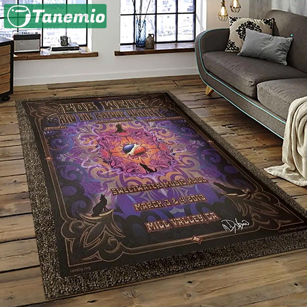 Singer bob weir music carpet rectangle area rug for living room bedroom decor bw13 Rectangle Rug