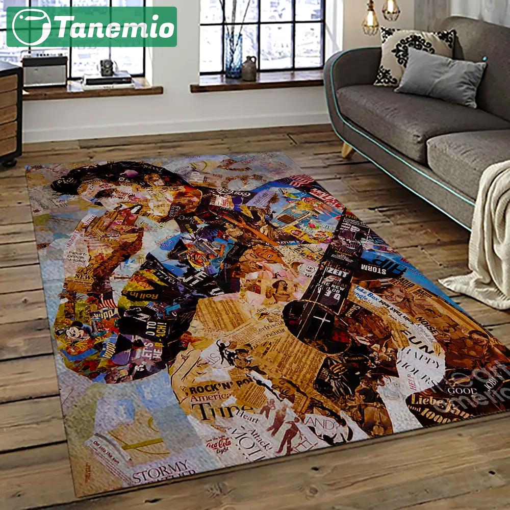 Singer elvis presley music carpet rectangle area rug for living room bedroom decor ep25 Rectangle Rug