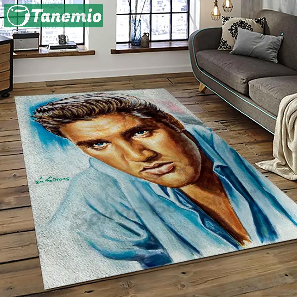Singer elvis presley music carpet rectangle area rug for living room bedroom decor ep42 Rectangle Rug