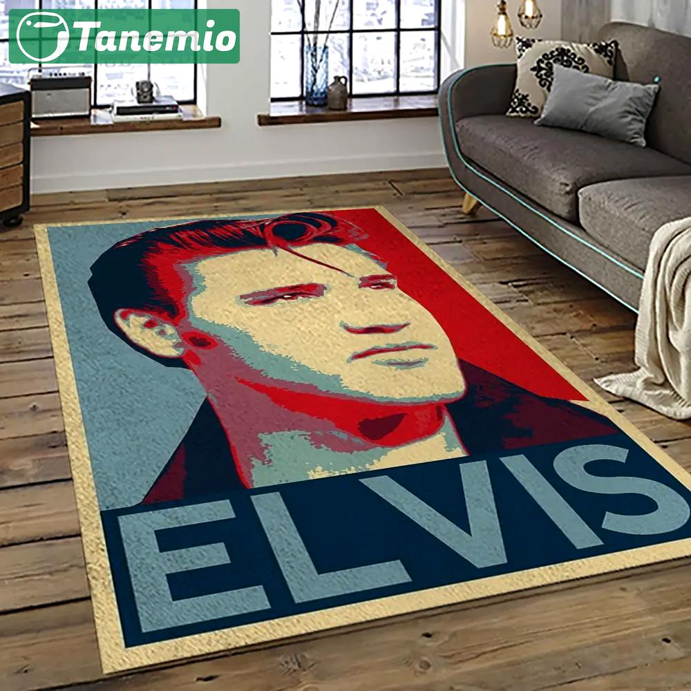 Singer elvis presley music carpet rectangle area rug for living room bedroom decor ep43 Rectangle Rug