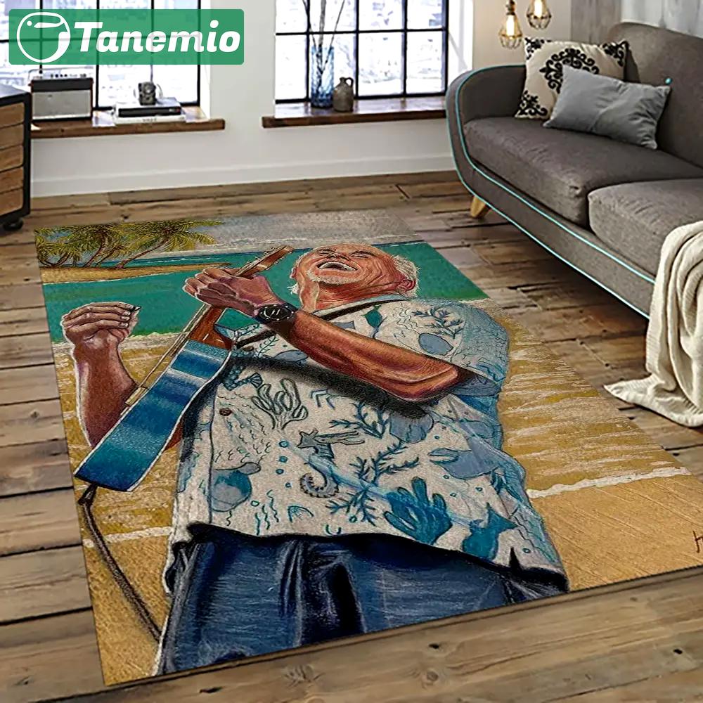 Singer jimmy buffett music carpet rectangle area rug for living room bedroom decor jb18 Rectangle Rug