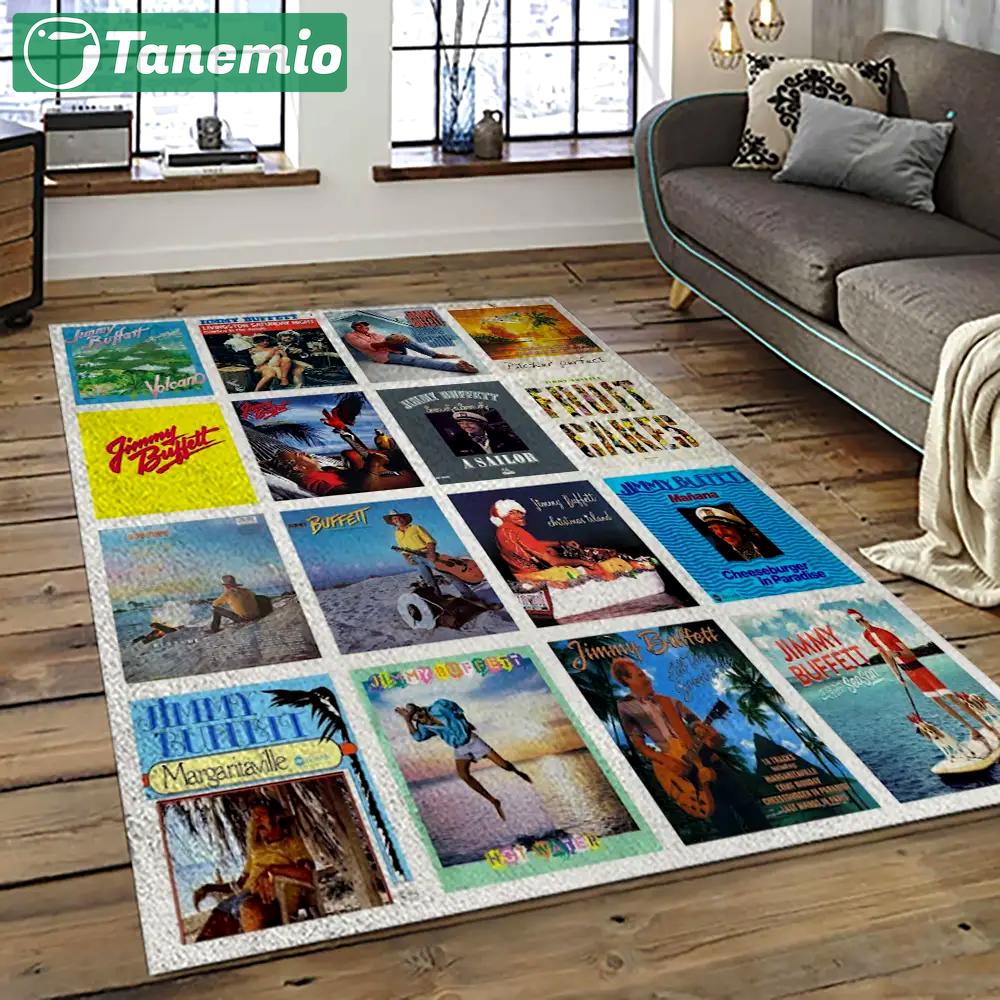 Singer jimmy buffett music carpet rectangle area rug for living room bedroom decor jb22 Rectangle Rug