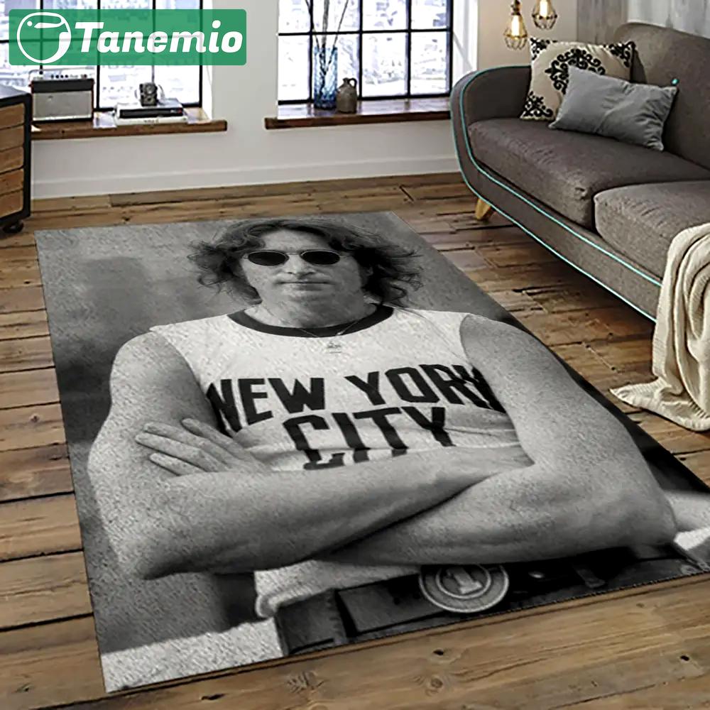 Singer john lennon music carpet rectangle area rug for living room bedroom decor jl06 Rectangle Rug