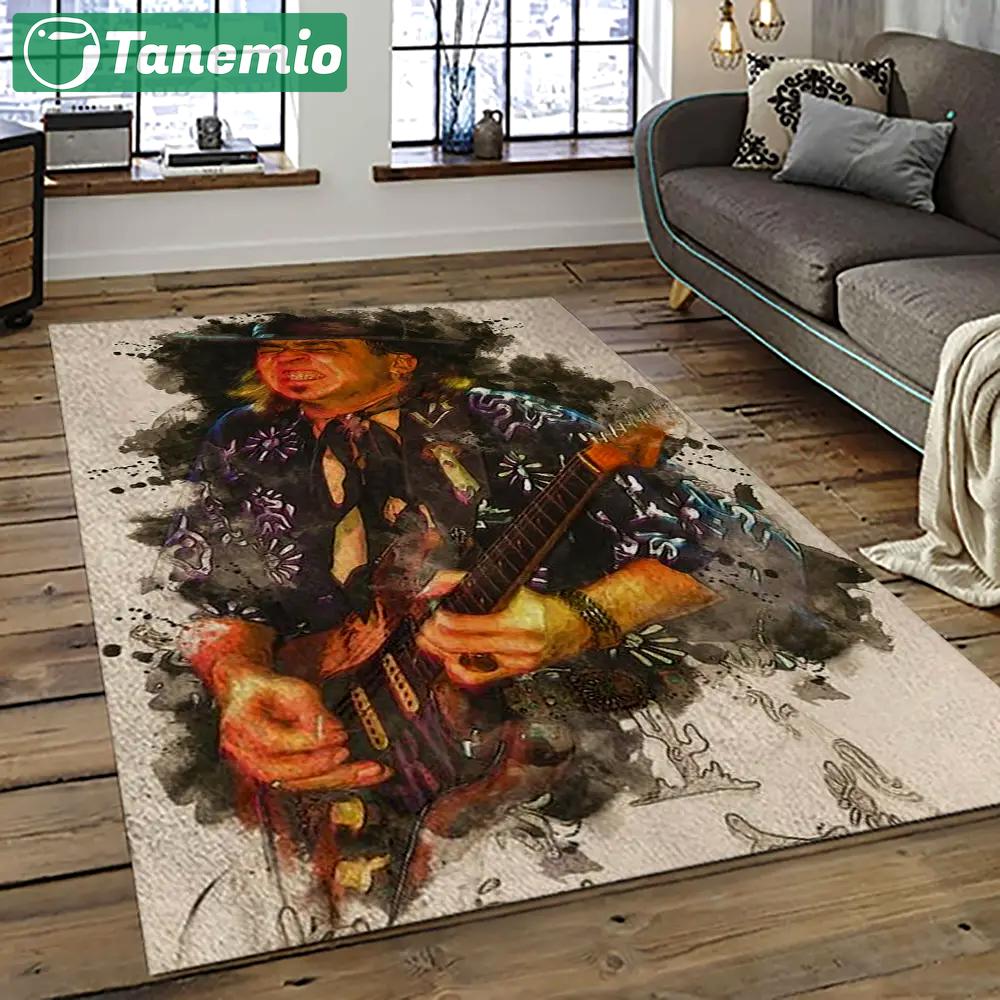 Singer stevie ray vaughan music carpet rectangle area rug for living room bedroom decor srv05 Rectangle Rug