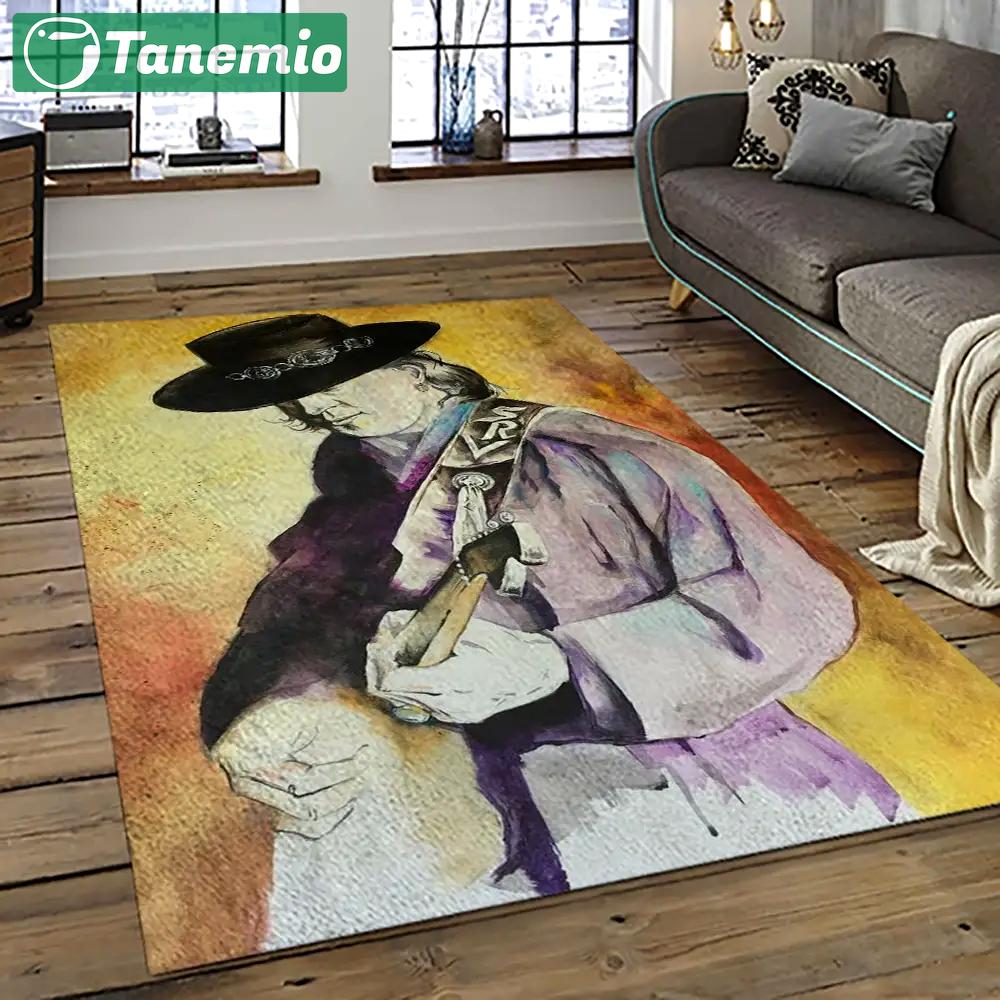 Singer stevie ray vaughan music carpet rectangle area rug for living room bedroom decor srv09 Rectangle Rug