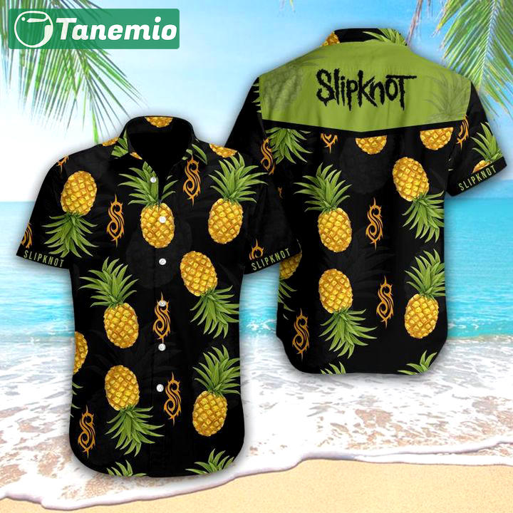 Slipknot pineapple hawaiian Hawaii Shirt Shorts & Flip Flops
