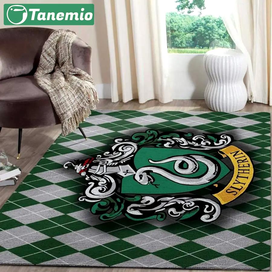 Slytherin harry potter area rug living room rug home decorfloor decor rcdd81f31275 Rectangle Rug