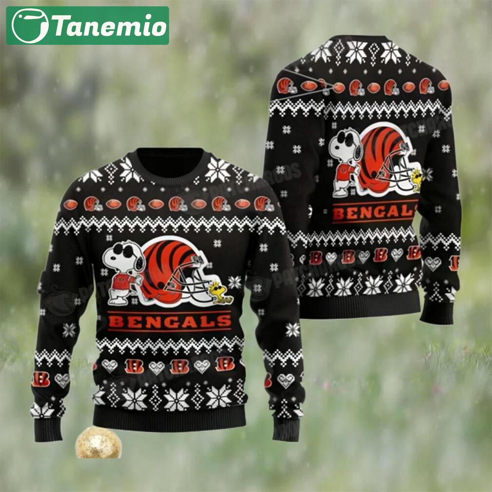 Snoopy and woodstock nfl cincinnati christmas ugly sweater bengals gifts Christmas Ugly Sweater