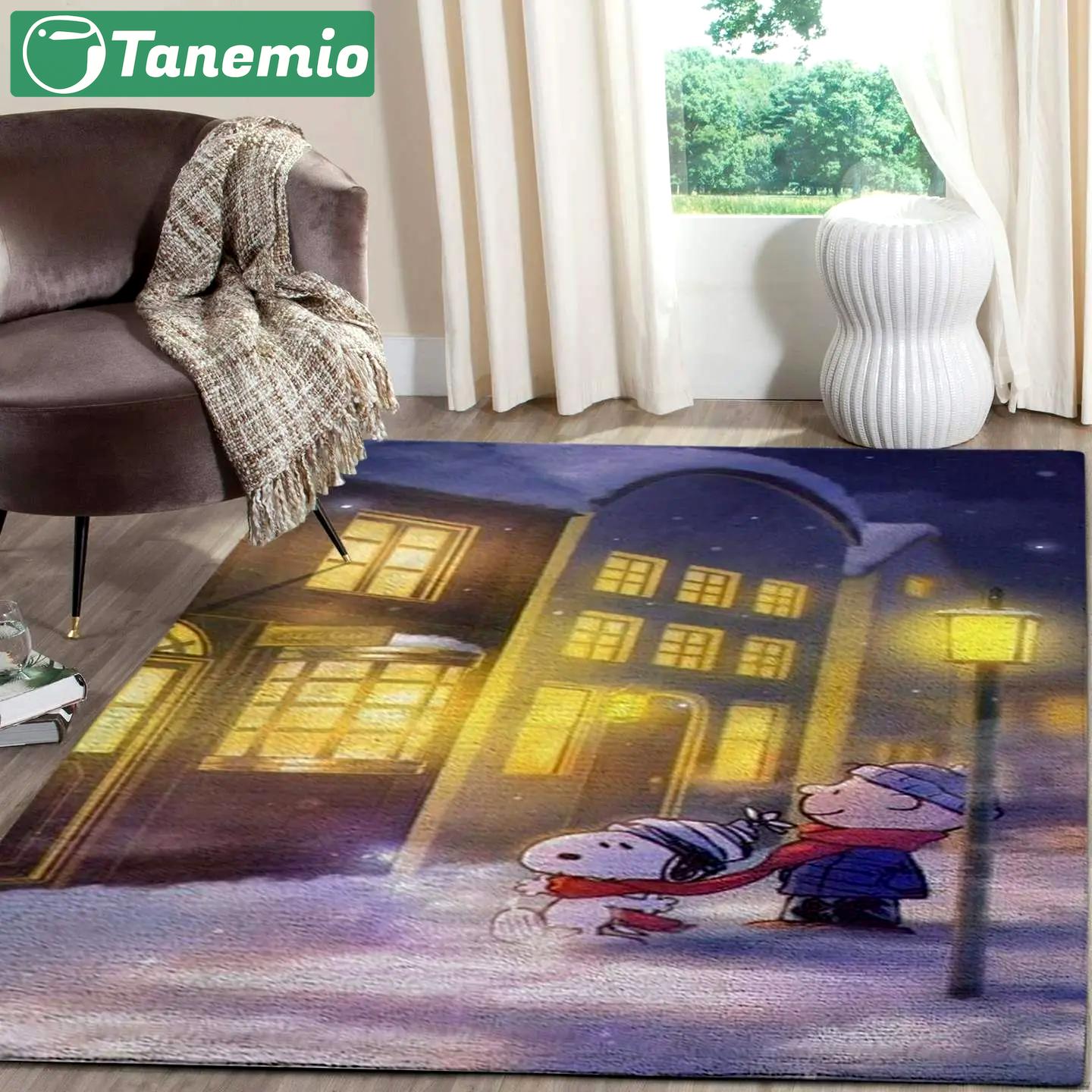 Snoopy area rugs the charlie brown and snoopy show floor home decor rcdd81f32108 rug regtangle carpet floor decor home decor Rectangle Rug