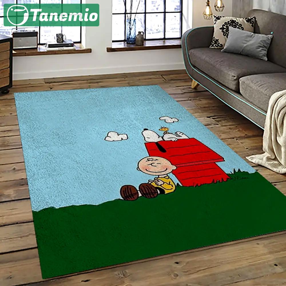 Snoopy cartoon movie carpet rectangle area rug for living room bedroom decor snp66 Rectangle Rug