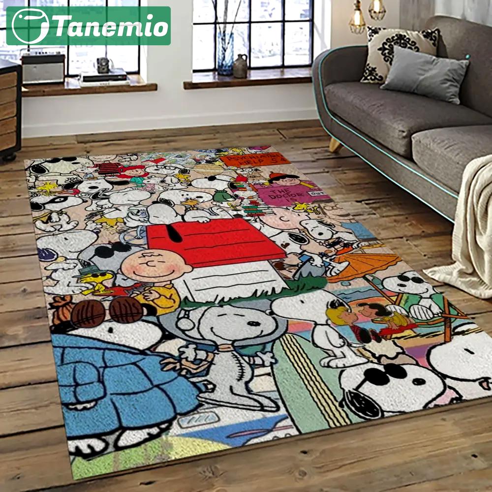 Snoopy cartoon movie carpet rectangle area rug for living room bedroom decor snp89 Rectangle Rug