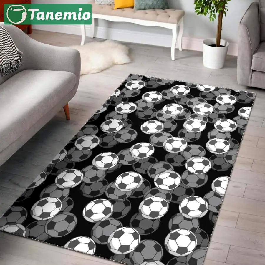 Soccer design area rug living room rug home decor 19101921 Rectangle Rug