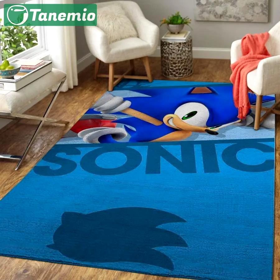Sonic the hedgehog area rug living room rug home decor gaming floor decor 191013 Rectangle Rug