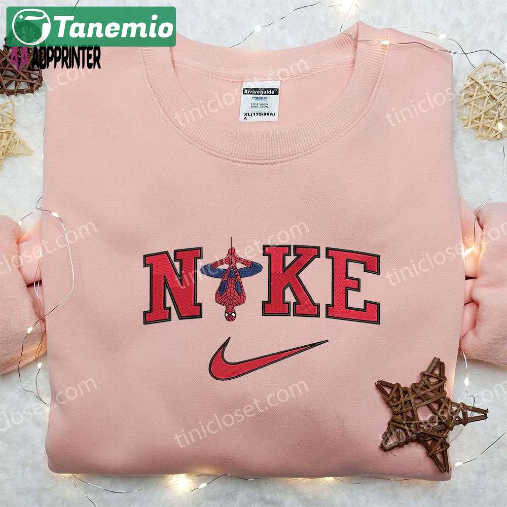 Spider-man x nike embroidered hoodie & shirt: best birthday gift ideas Embroidered Shirt