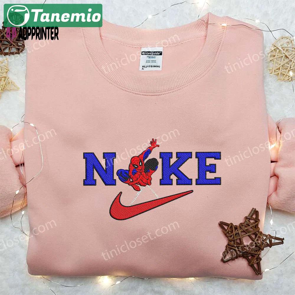 Spider-man x nike embroidered sweatshirt – no way home shirt inspired nike design Embroidered Shirt