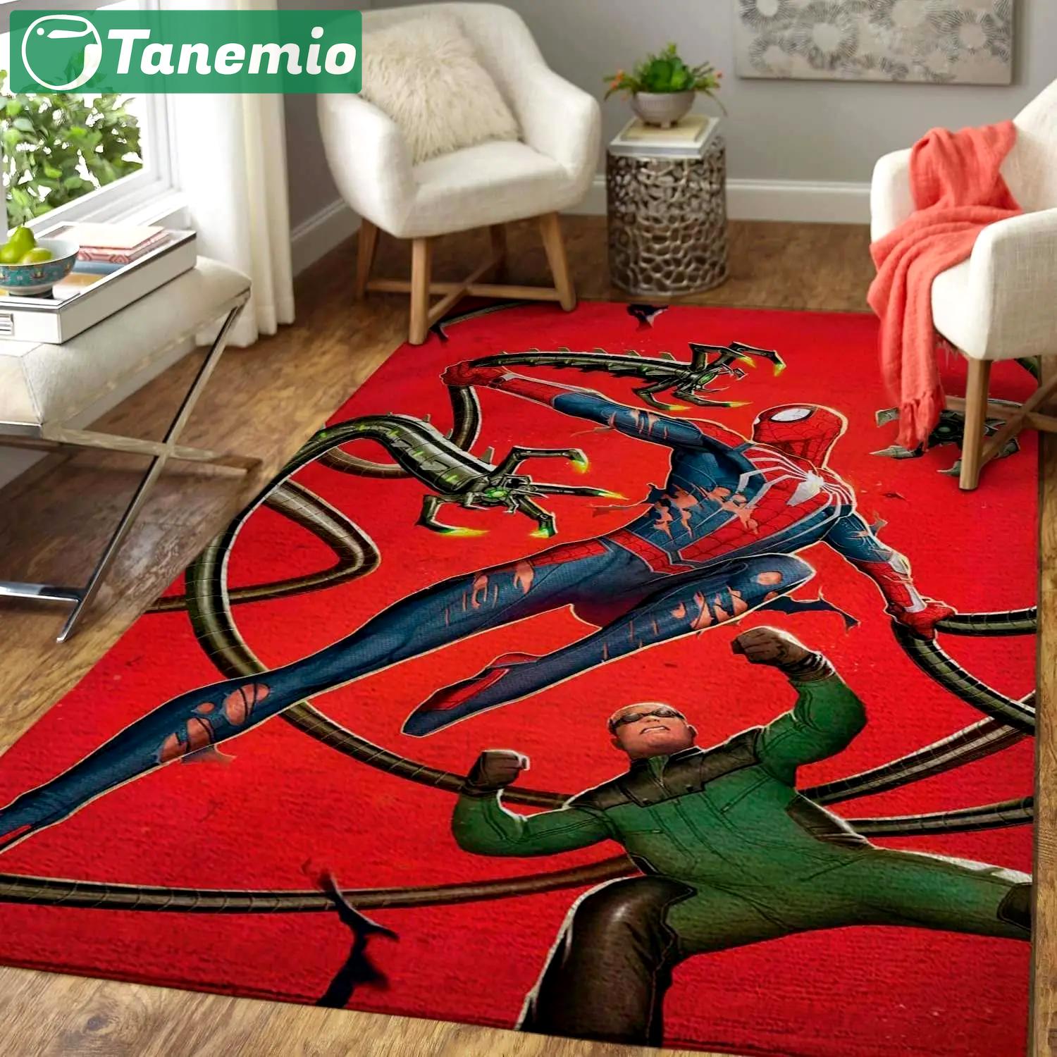 Spiderman rug marvel superhero carpet area rug living room carpet rug regtangle carpet floor decor home decor Rectangle Rug