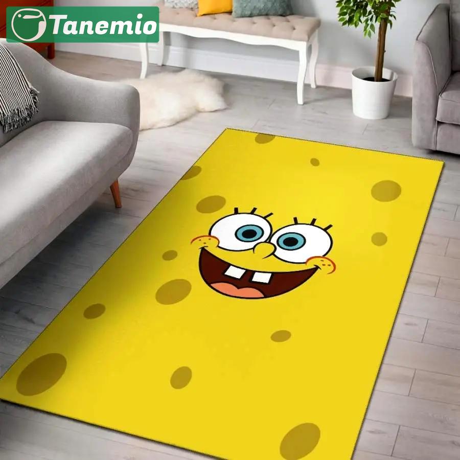 Spongebob squarepants face area rug living room rug home decor carpet Rectangle Rug