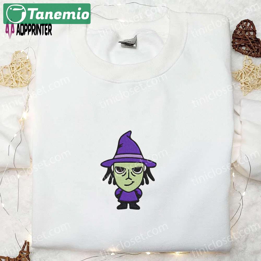Spooky nightmare before christmas embroidered sweatshirt: perfect halloween gift for family Embroidered Shirt
