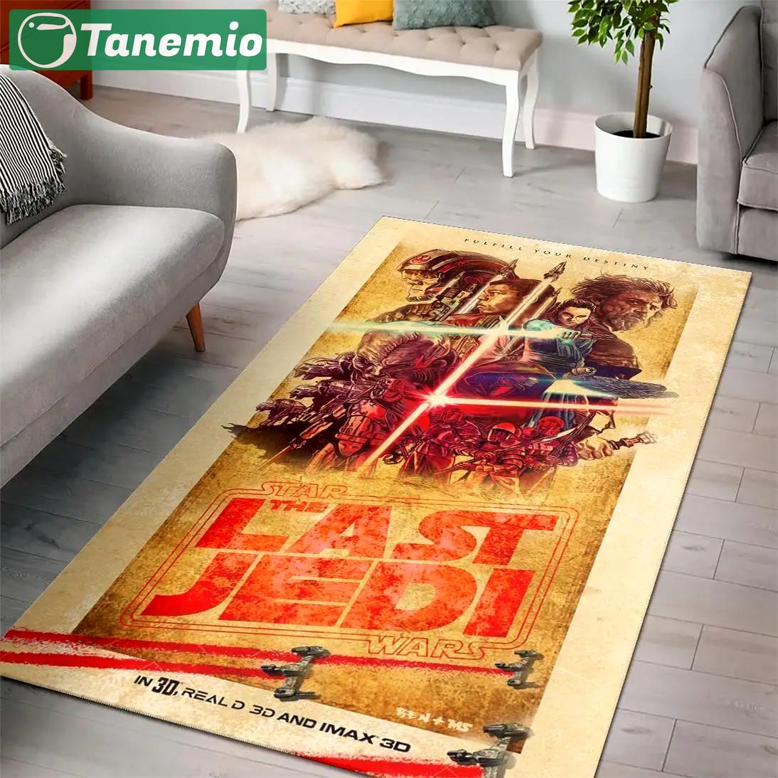 Star wars the last jedi movies area rugs living room carpet rug regtangle carpet floor decor home decor Rectangle Rug