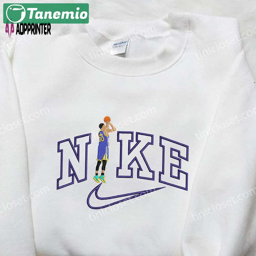 Steph curry x nike embroidered sweatshirt golden state warriors nba sport shirt Embroidered Shirt
