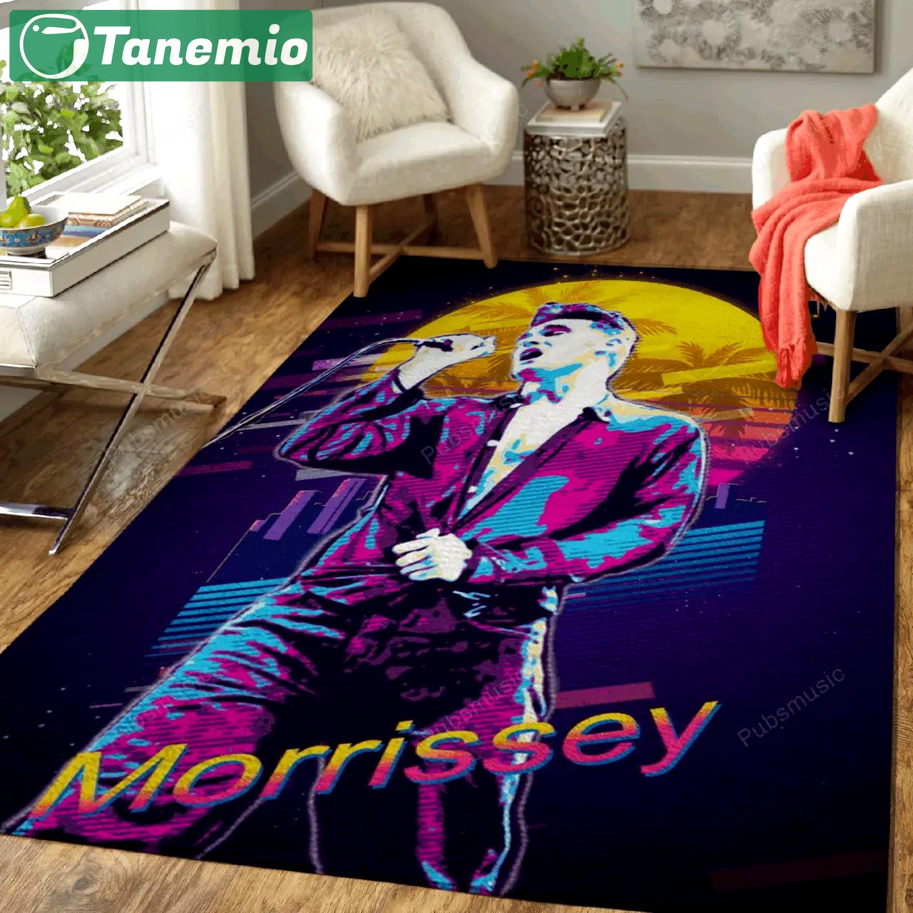 Steven patrick morrissey artwork music synthwave 80s art for fans area rug living room carpet rug regtangle carpet floor decor home decor Rectangle Rug