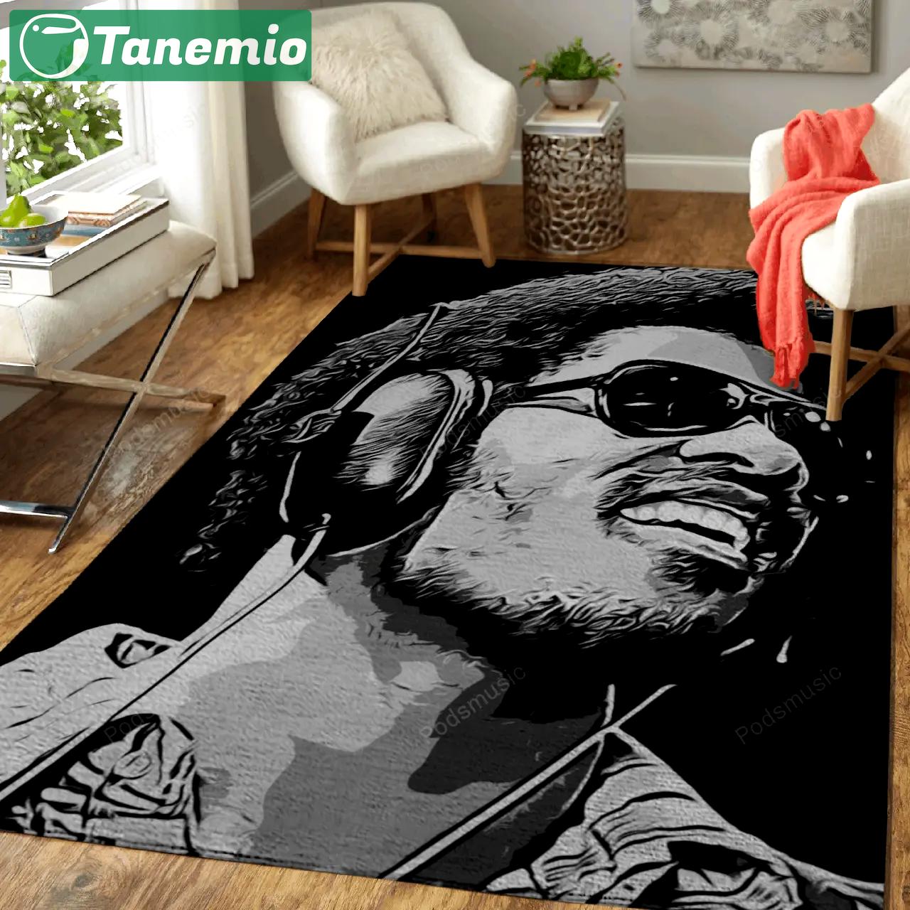 Stevie wonder music painting art for fans area rug living room carpet rug regtangle carpet floor decor home decor Rectangle Rug