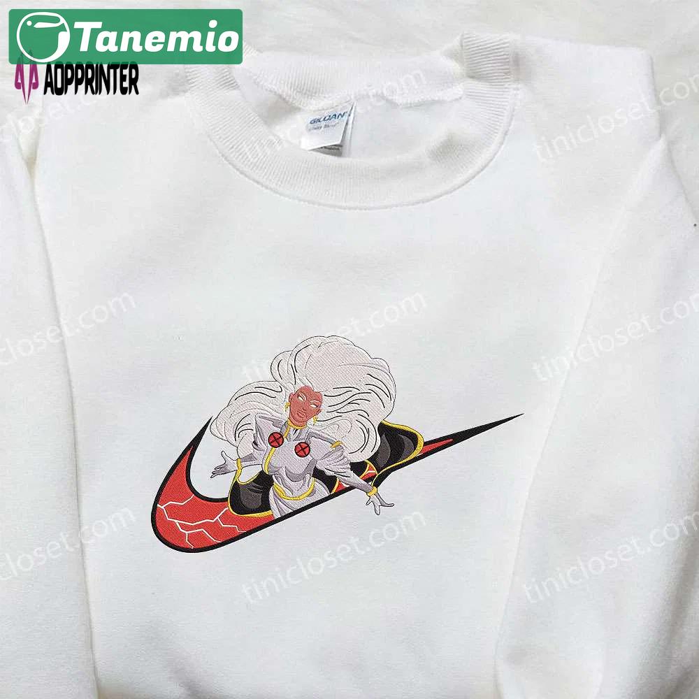 Storm figpin x nike embroidered hoodie xmen & nike inspired shirt Embroidered Shirt
