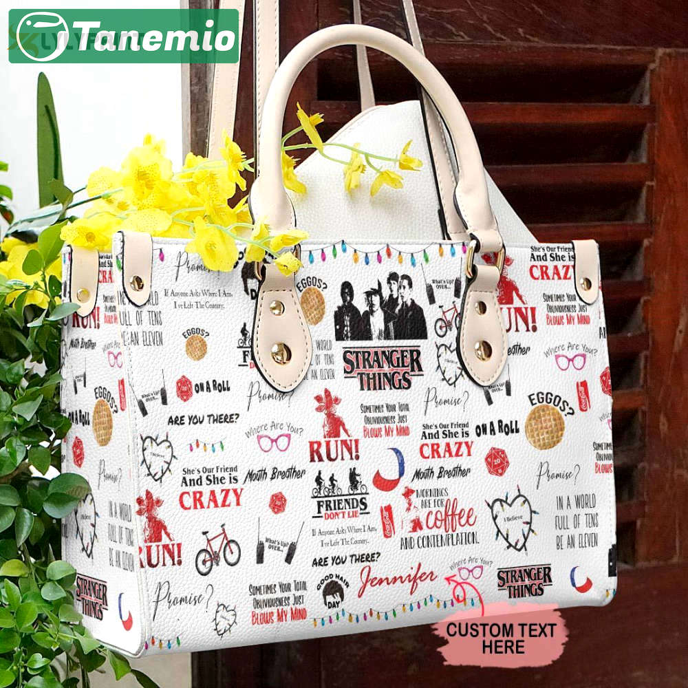 Stranger things show leather bag for women gift 898 Women Leather Hand Bag