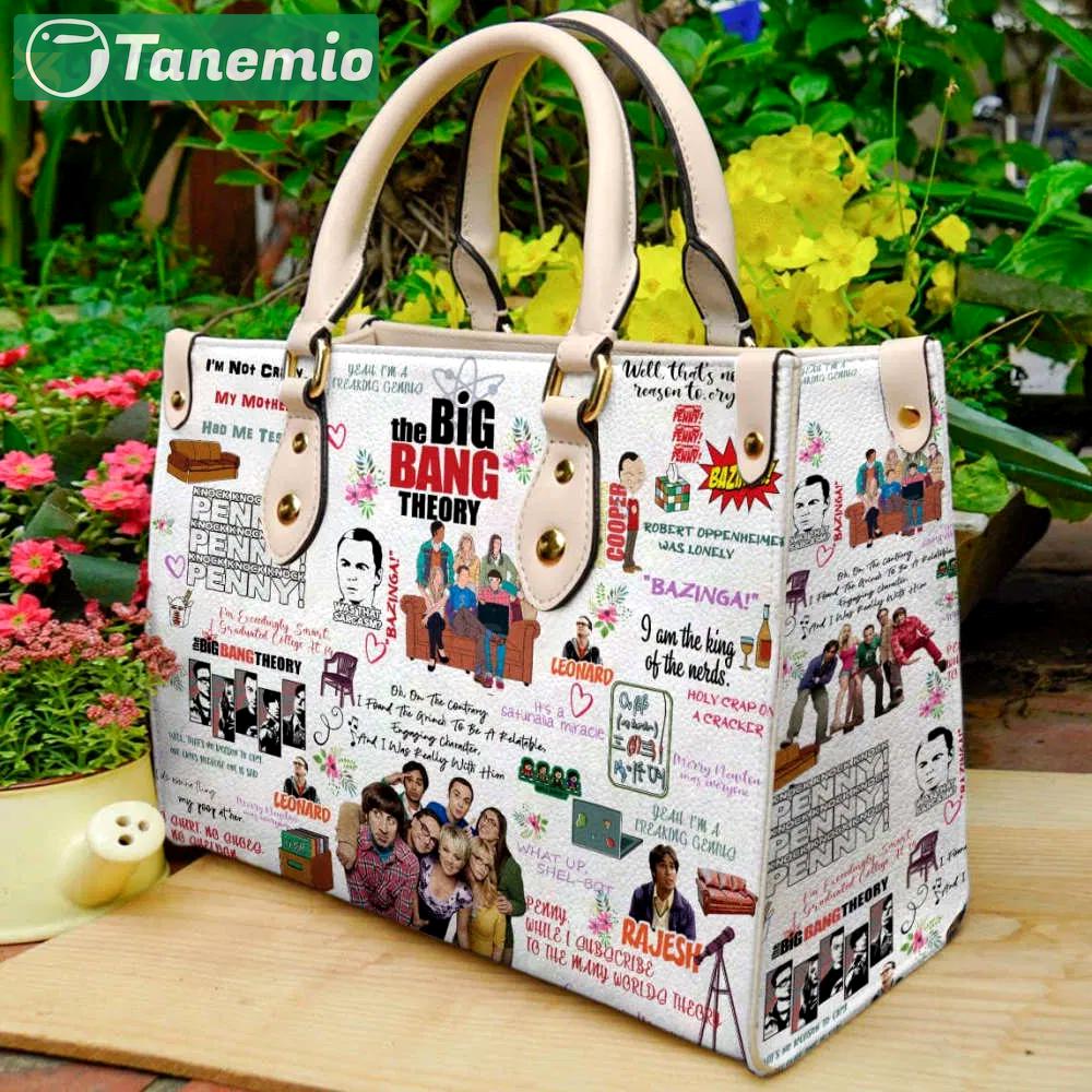 Stylish big bang theory leather hand bag gift for women’s day gift for women s day – limited edition 3705 Women Leather Hand Bag