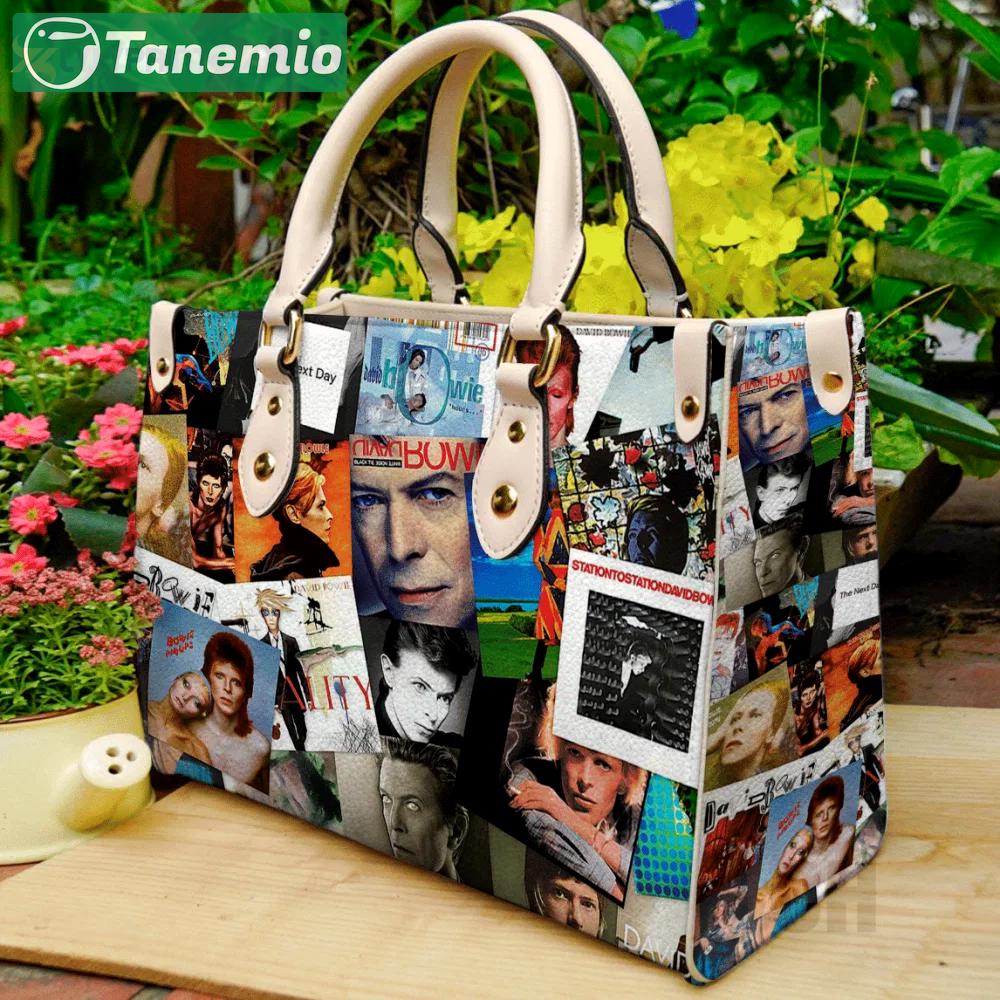 Stylish david bowie leather handbag: perfect women s day gift 3144 Women Leather Hand Bag