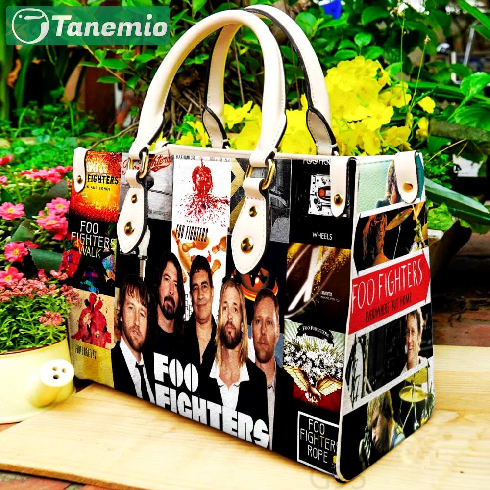 Stylish foo fighters g1 hand bag gift for women’s day: perfect women s day gift g95 3576 Women Leather Hand Bag