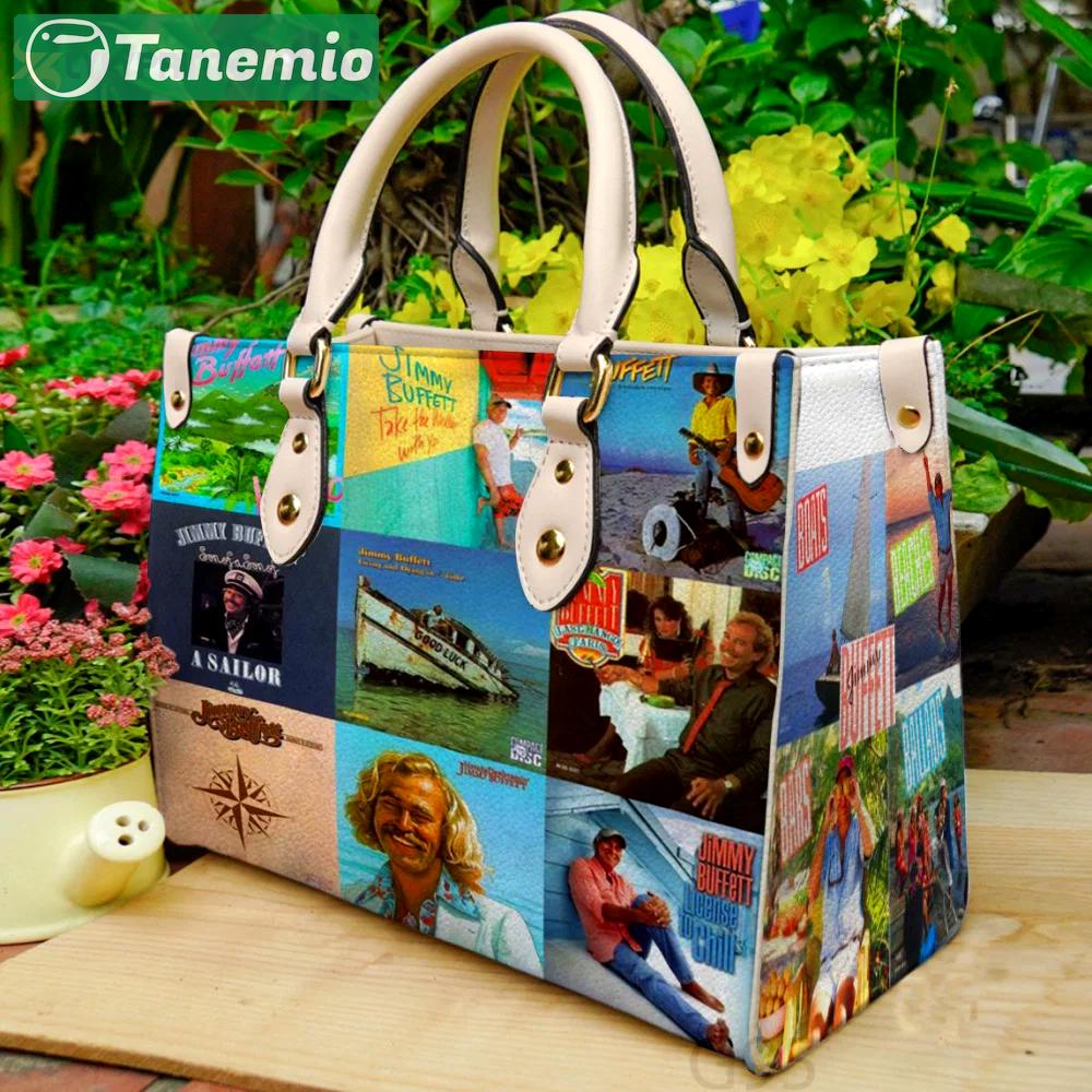 Stylish jimmy buffett 1g leather hand bag gift for women’s day for women s day g95 gift 3192 Women Leather Hand Bag