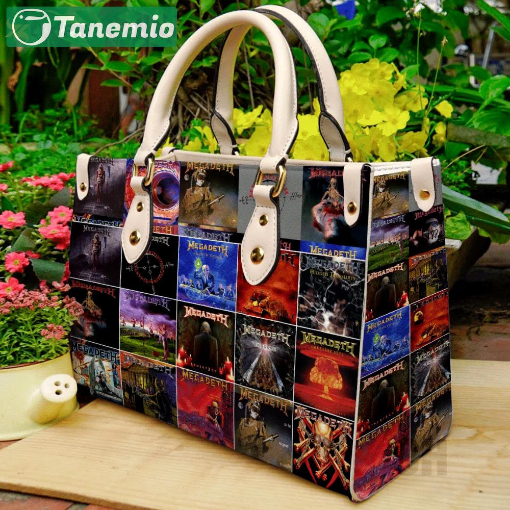 Stylish megadeth leather hand bag gift for women’s day for women s day: perfect gift for her 3152 Women Leather Hand Bag