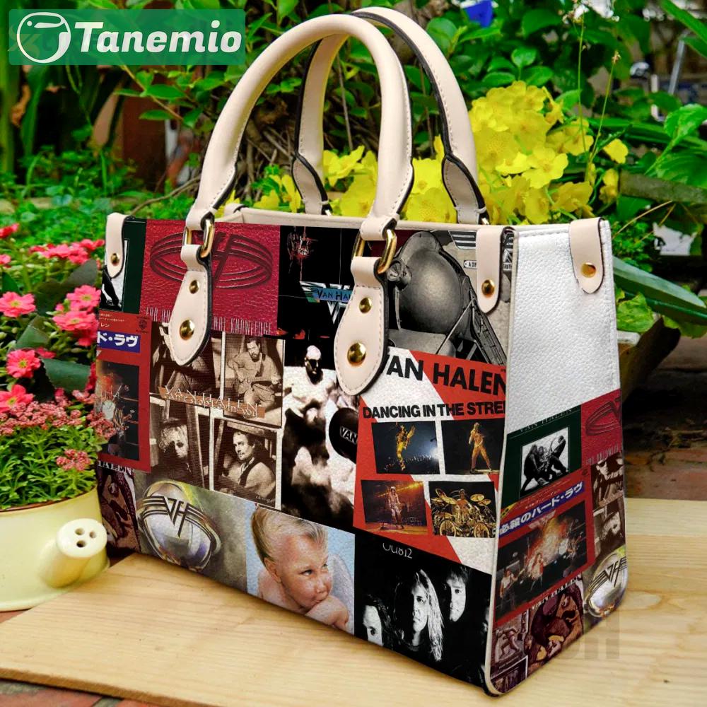 Stylish van halen leather hand bag gift for women’s day gift for women s day ch – perfect fashion accessory for her 123 Women Leather Hand Bag