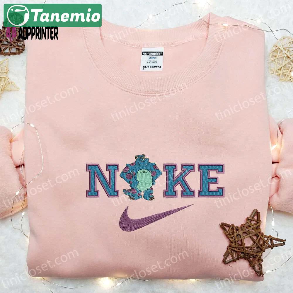 Sullivan x nike cartoon embroidered t-shirt: best family gift nike inspired shirt Embroidered Shirt