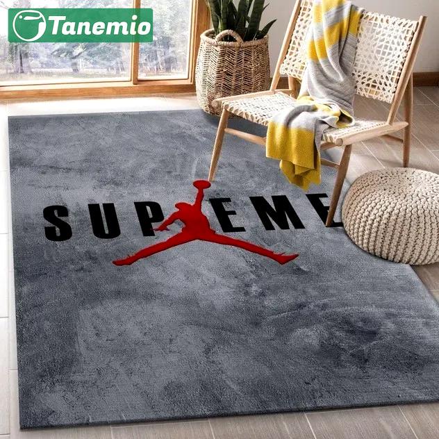 Supreme limited logo type 1091. Upgrade Your Living Room with Luxury Home Decor: Area Carpets, Floor Decor, Door Mats, and Hot Gift Items with style a High-End Fashion Brand Rectangle Rug