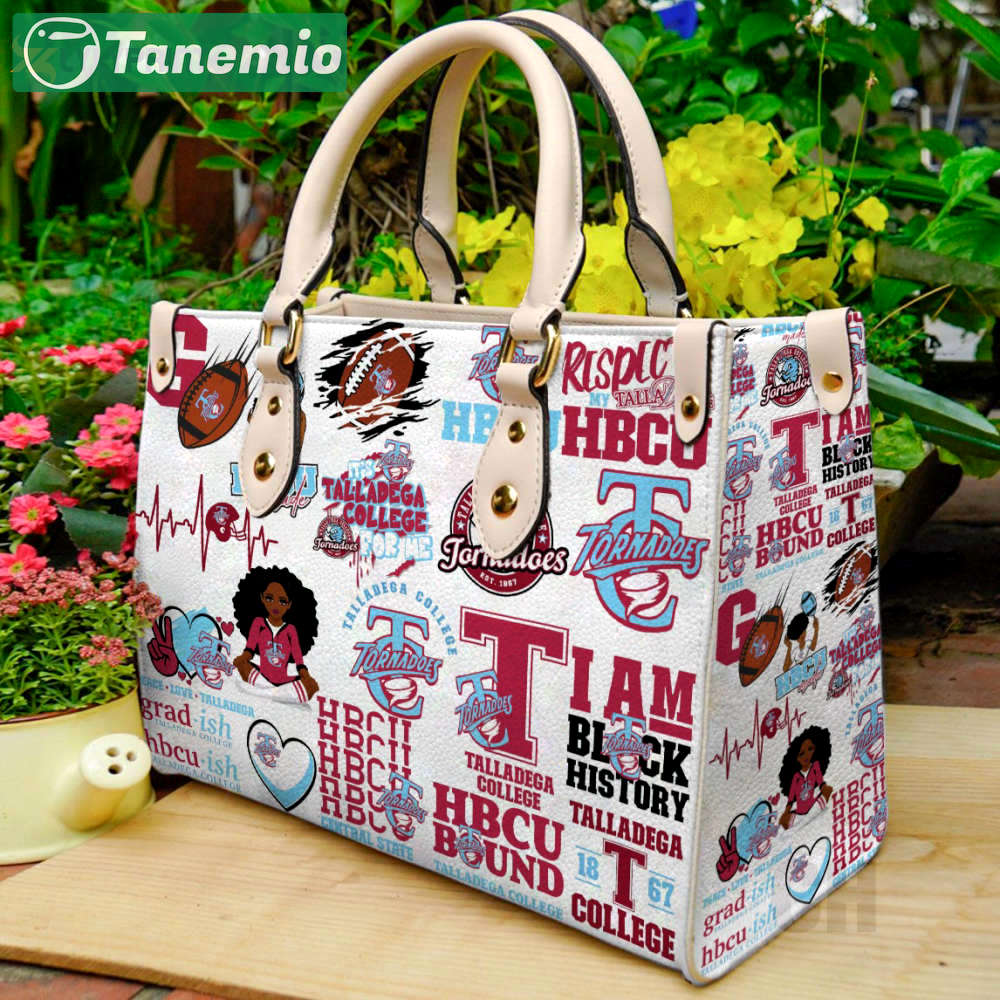 Talladega college leather handbag gift for women 4179 Women Leather Hand Bag