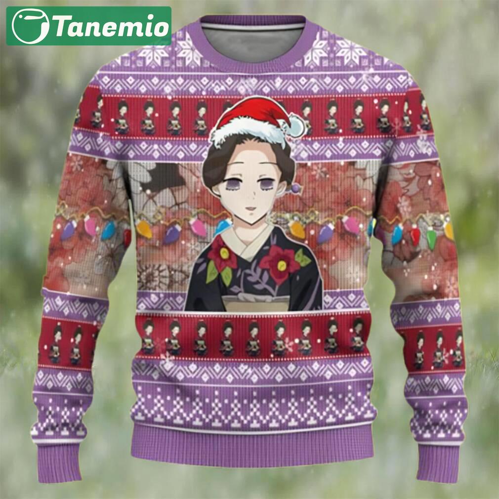 Tamayodemon demon slayer chibi demon slayer ugly christmas sweater Christmas Ugly Sweater