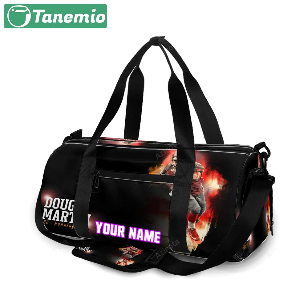 Tampa bay buccaneers 22 doug martin v25 personalized name travel bag gym bag 2509 Travel Bag