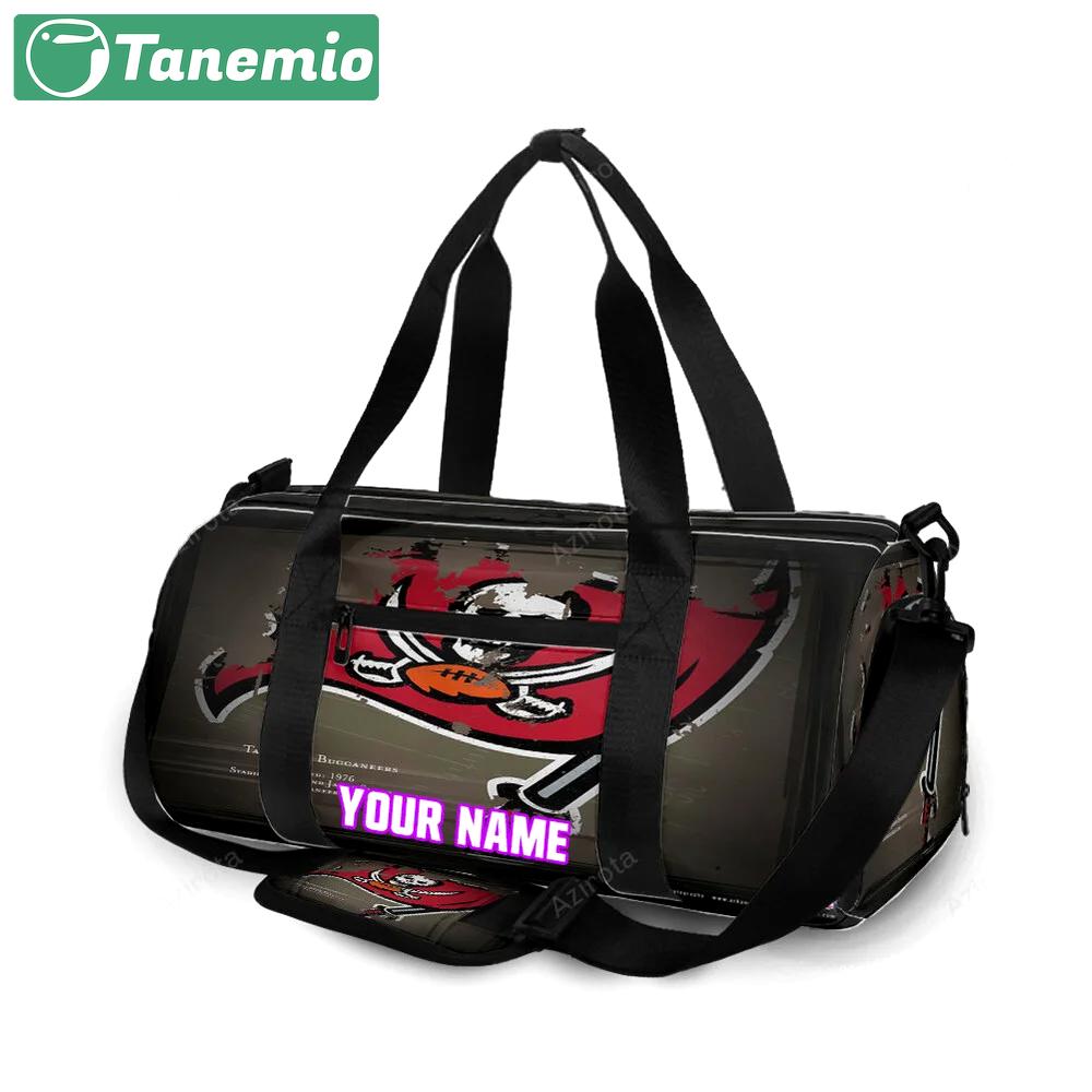 Tampa bay buccaneers emblem v19 personalized name travel bag gym bag 2513 Travel Bag