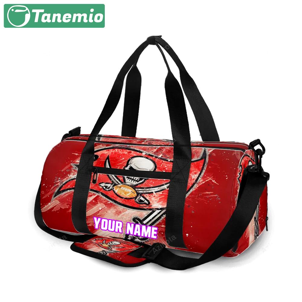 Tampa bay buccaneers emblem v38 personalized name travel bag gym bag 2470 Travel Bag