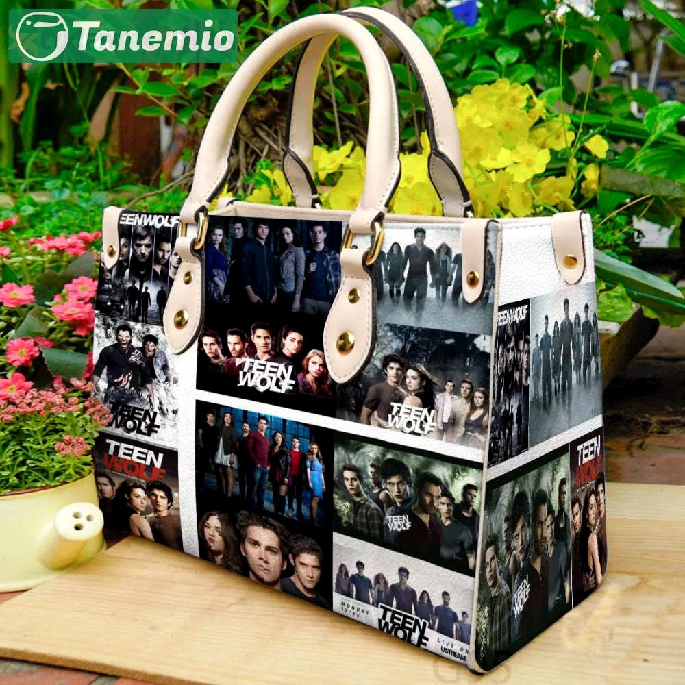 Teen wolf leather handbag gift for women 4480 Women Leather Hand Bag