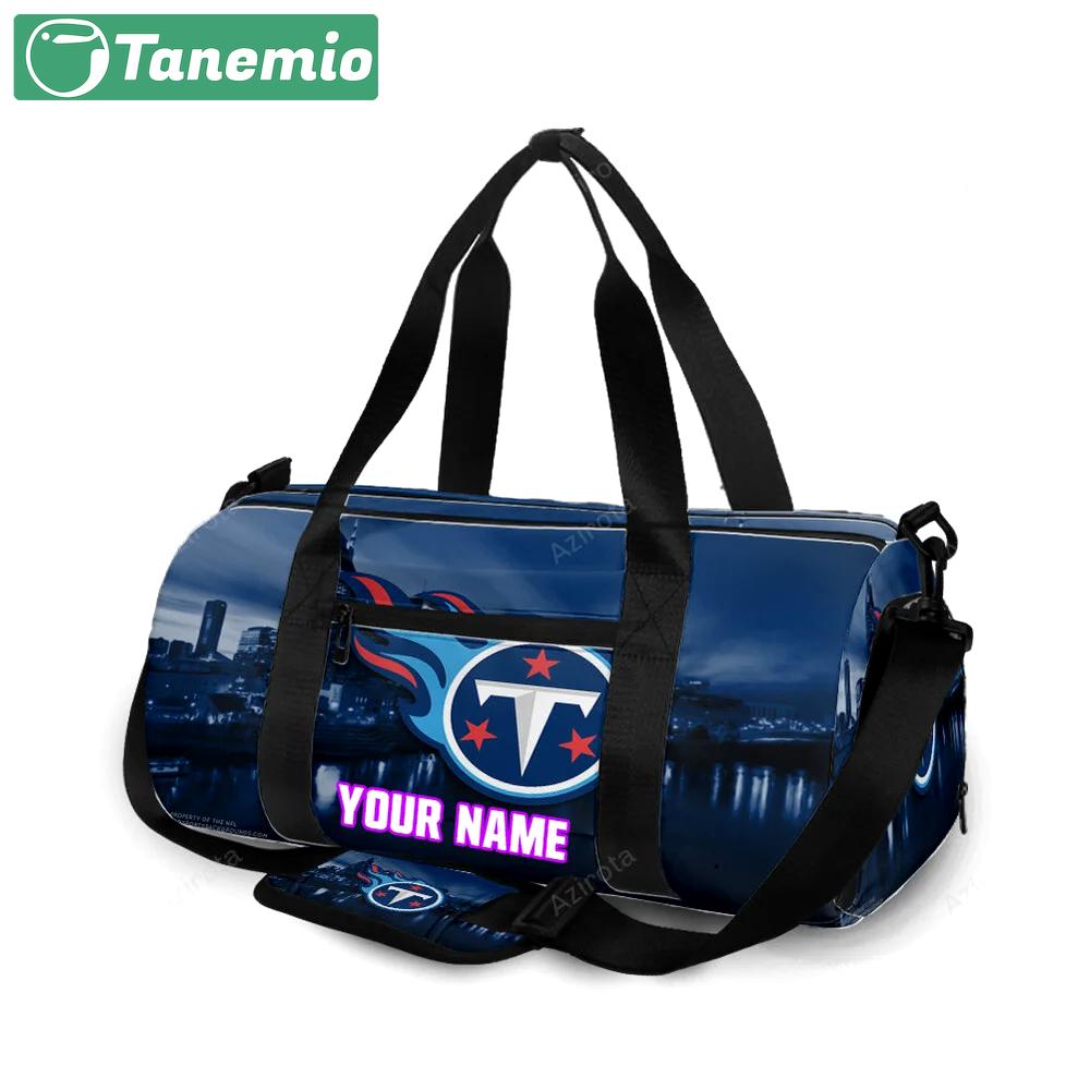 Tennessee titans emblem v3 personalized name travel bag gym bag 2567 Travel Bag
