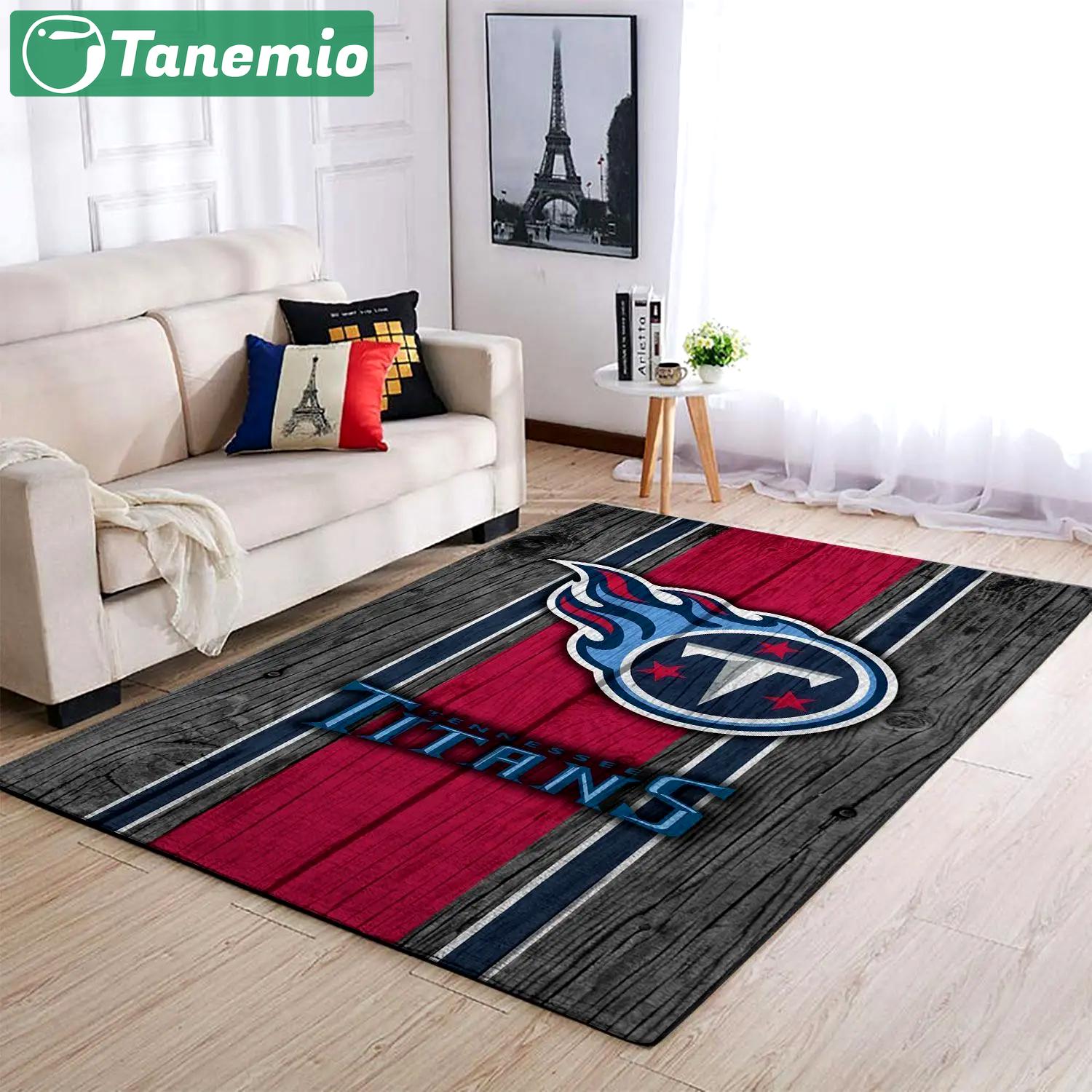 Tennessee titans nfl area rugs wooden style living room carpet home decor Rectangle Rug