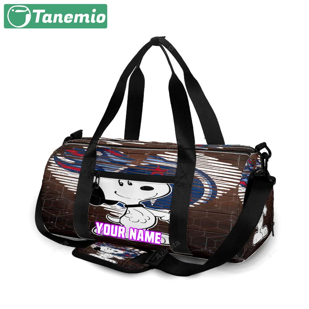 Tennessee titans snoopy v28 personalized name travel bag gym bag 2500 Travel Bag