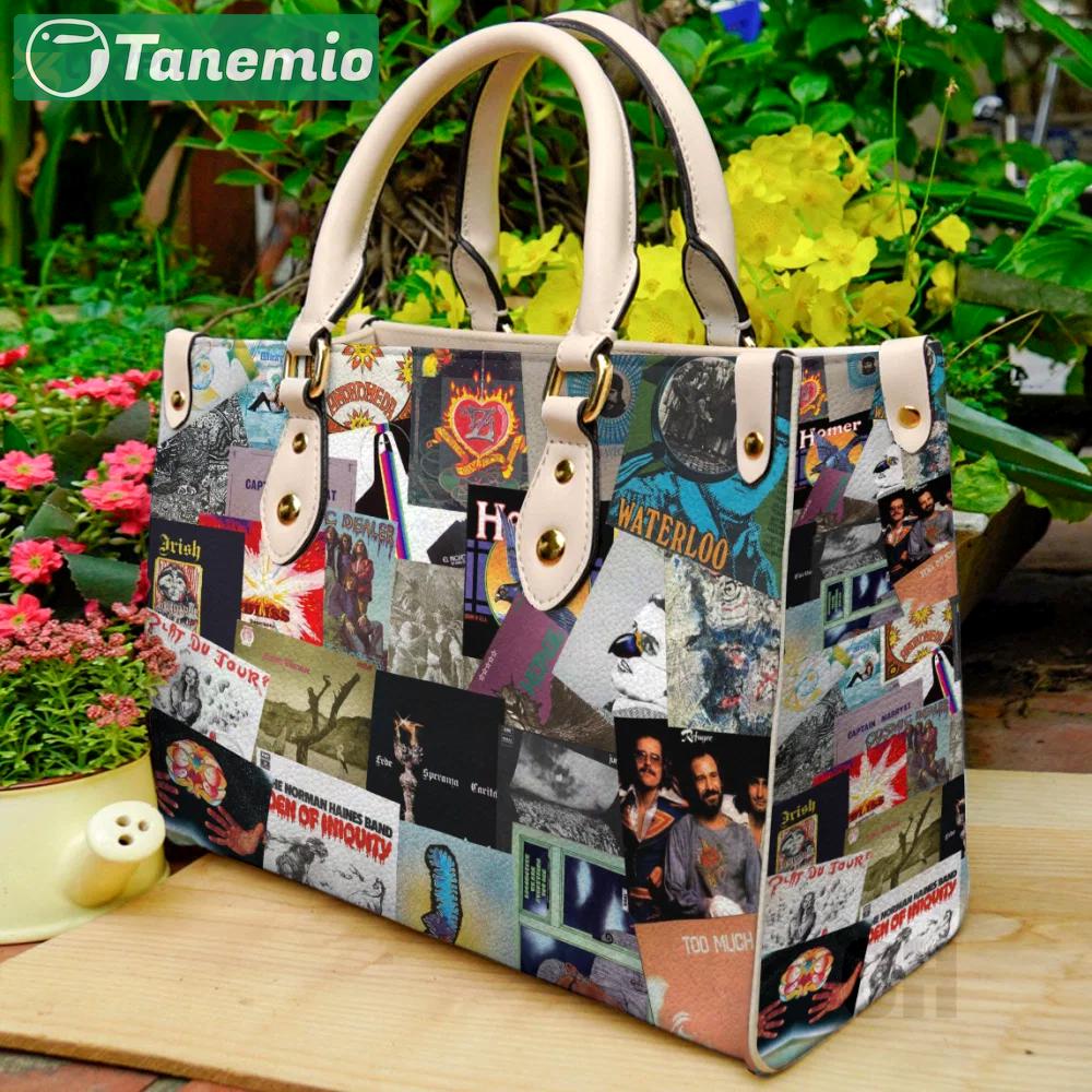 The canterbury scene leather bag for women gift 1585 Women Leather Hand Bag