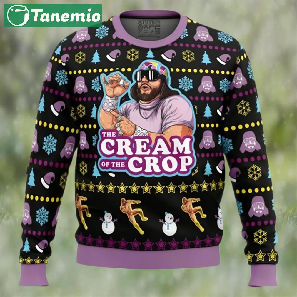 The cream of the crop macho man randy savage pro wrestling ugly christmas sweater Christmas Ugly Sweater
