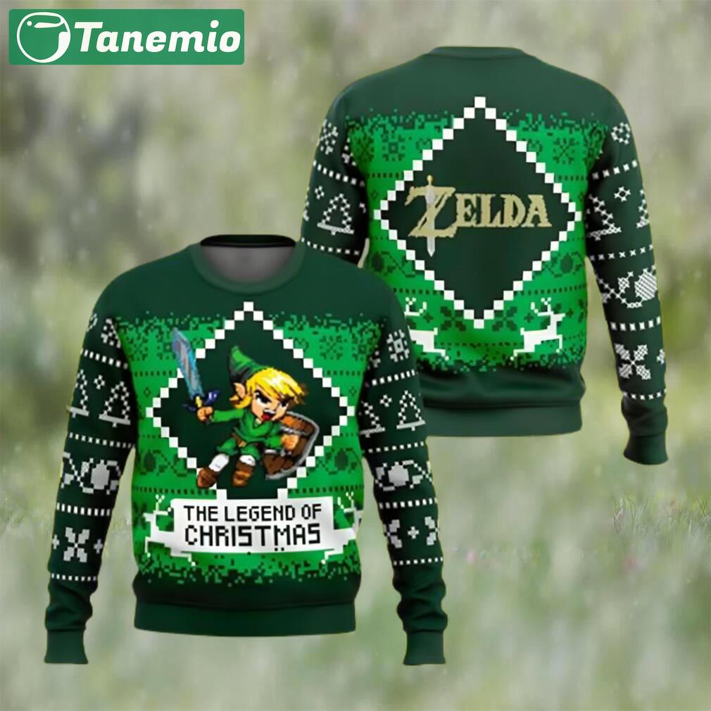 The legend of christmas zelda ugly christmas sweater majora?s ugly sweater Christmas Ugly Sweater